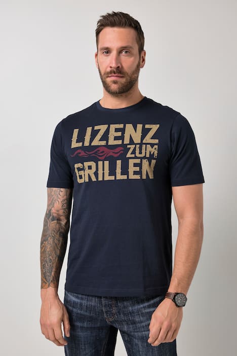 JP1880 T-Shirt, 2er-Pack, Halbarm, Brustprint, bis 8 XL