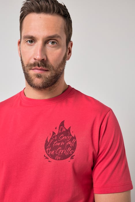 JP1880 T-Shirt, 2er-Pack, Halbarm, Brustprint, bis 8 XL