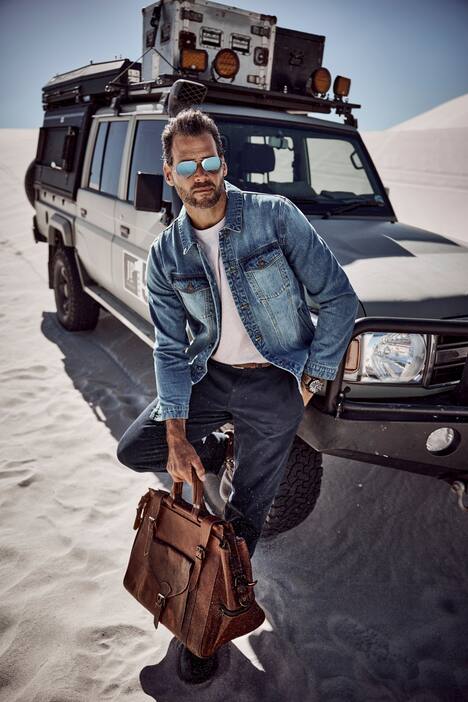 JP1880, T-shirt, korte mouwen, gemêleerde jersey, tot 8XL