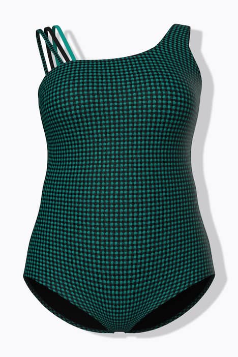 Badeanzug, Strukturkaro, Softcups, recycelt