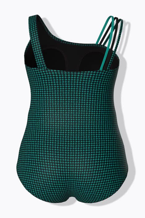 Badeanzug, Strukturkaro, Softcups, recycelt