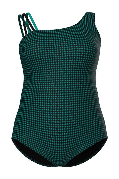 Plavky, strukturovaný károvaný vzor, měkké košíčky, recyklovaný materiál