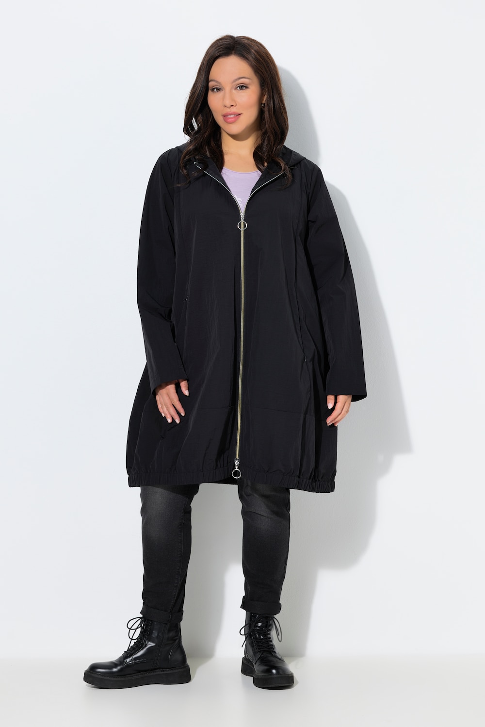 Große Größen HYPRAR Sommerparka, Damen, schwarz, Größe: 58/60, Synthetische Fasern, Ulla Popken