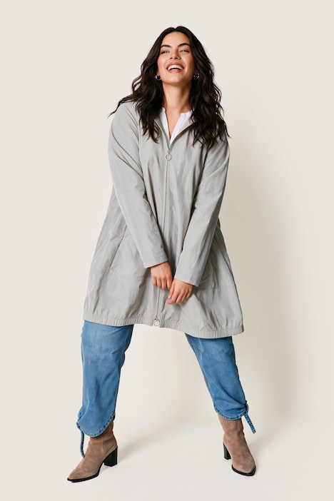 Parka d'été HYPRAR à capuche, matière déperlante, coupe évasée