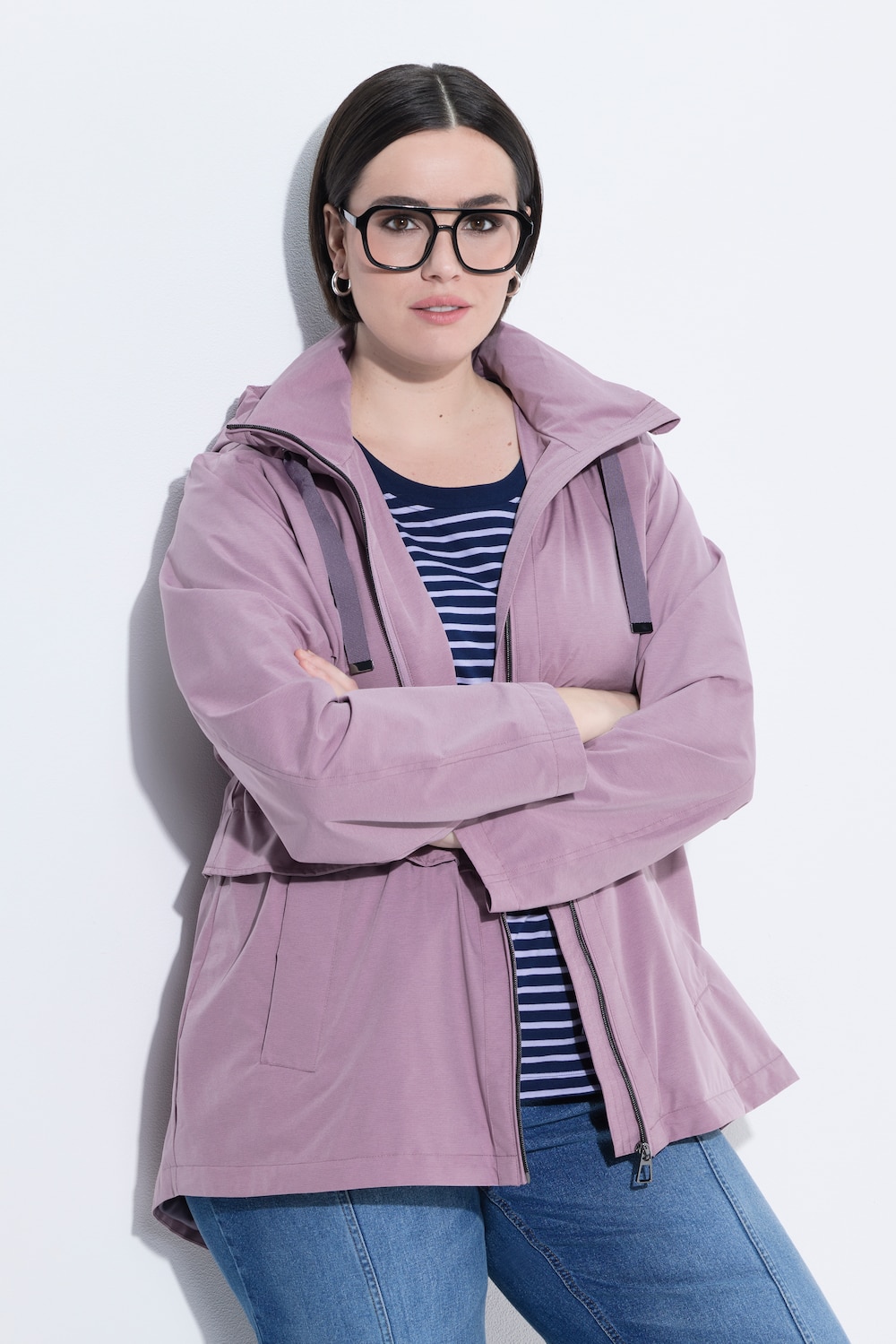 HYPRAR Funktions-Jacke, A-Linie, wasserabweisend, Kapuze