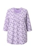 Tričko, květinový vzor, A-linie, ozdobné záhyby, kulatý výstřih, 3/4 rukávy