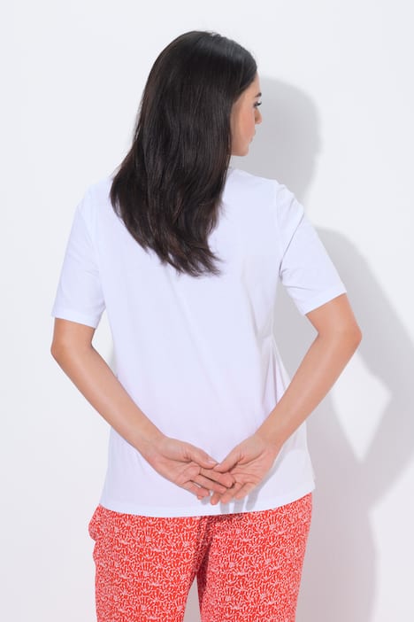 T-Shirt, Schriftmotiv, Classic, Rundhals, Halbarm