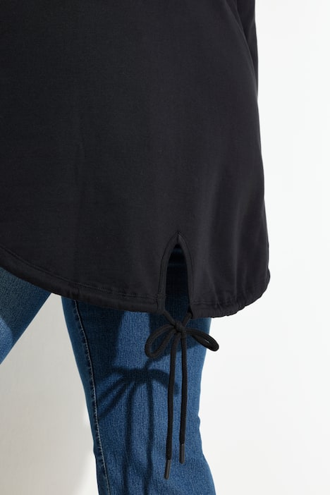 Sweatjacke, A-Linie, Smileys auf dem Rücken, Kapuze