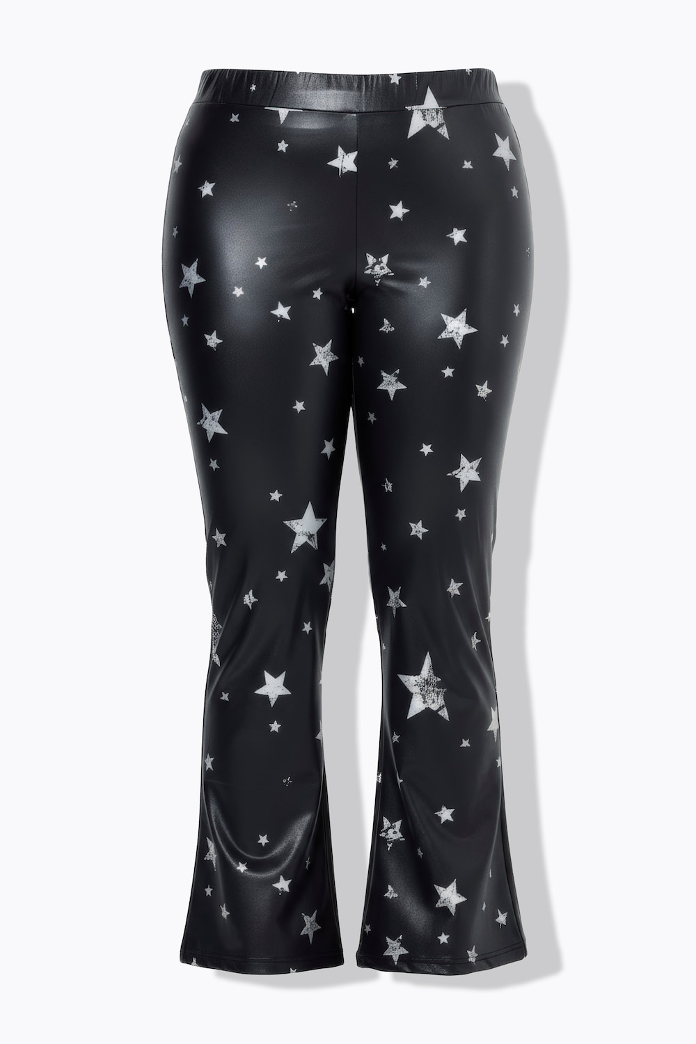 Stora storlekar Leggings med utsvängda ben, Dam, svart, storlek: 54, Syntetfibrer/Polyester, Angel of Style