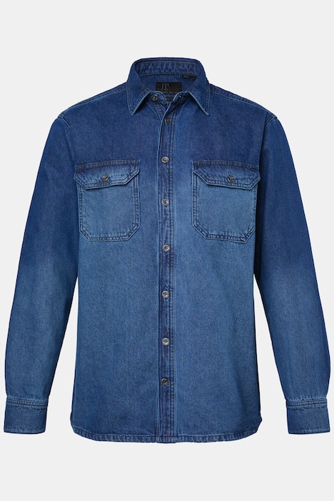 JP1880 Jeanshemd, Langarm, Kentkragen, Modern Fit, bis 8 XL