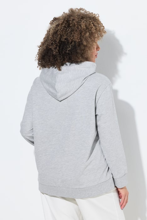 Hoodie, Schriftmotiv, Kapuze, Langarm