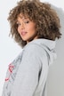 Hoodie, Schriftmotiv, Kapuze, Langarm