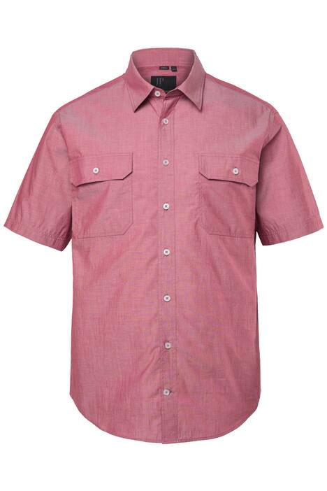 Chambray košile, krátké rukávy, Kent lmíeček, 2 kapsy, Modern střih, do 8XL