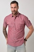Chemise JP 1880 en chambray, manches courtes et col Kent, 2 poches, coupe Modern Fit - jusqu'au 8 XL