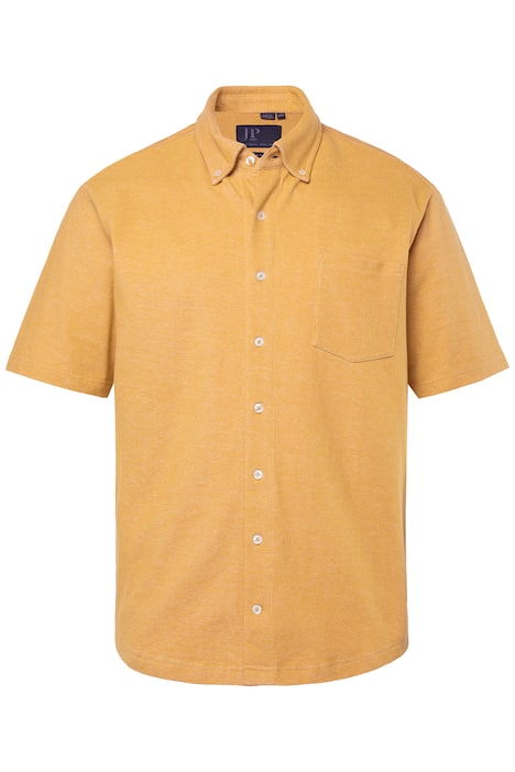 Košile JP1880, FLEXNAMIC®, krátké rukávy, piké, límeček s knoflíky, Modern střih