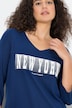 Shirt, New York, Slim, V-Ausschnitt, 3/4-Arm