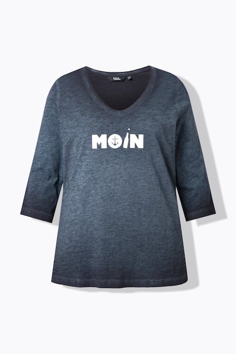 Shirt, Moin, V-Ausschnitt, 3/4-Arm