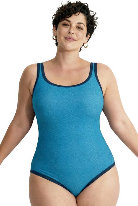 Plavky, mušle, bez měkkých košíčků, kulatý výstřih