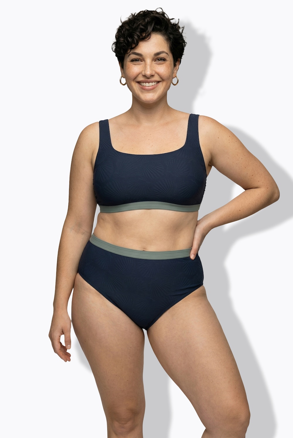 Bikini, Muschelstruktur, Softcups, Träger verstellbar