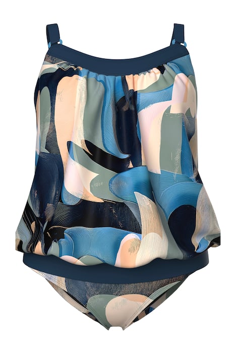 tankiny, měkké košíčky, elastický lem, ozdobný kroužek