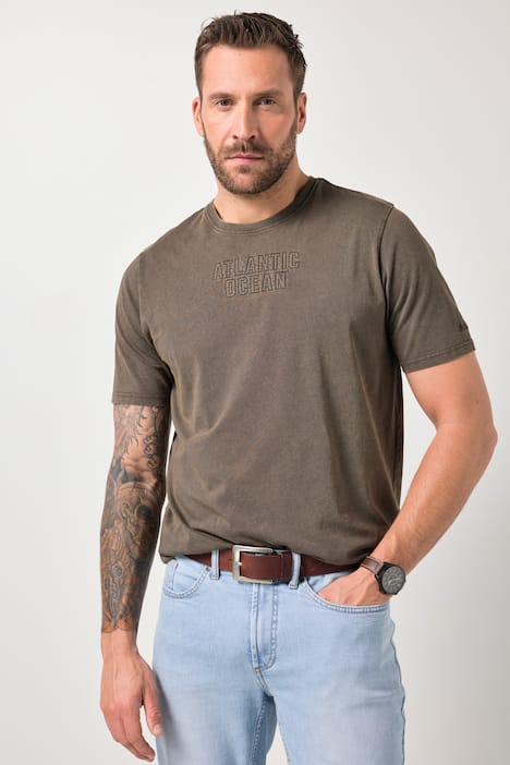 JP1880 T-shirt FLEXNAMIC®, korte mouwen, vintage look, badges, tot 8XL