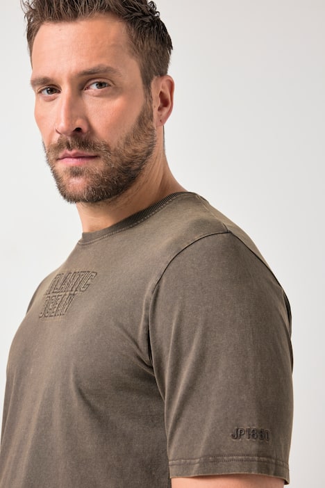 JP1880 T-shirt FLEXNAMIC®, korte mouwen, vintage look, badges, tot 8XL