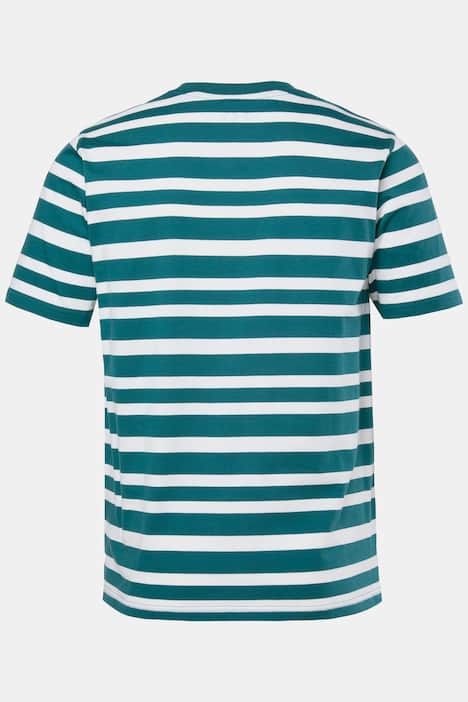 JP1880-T-paita, lyhyet hihat, raidallinen, suurin koko 8XL