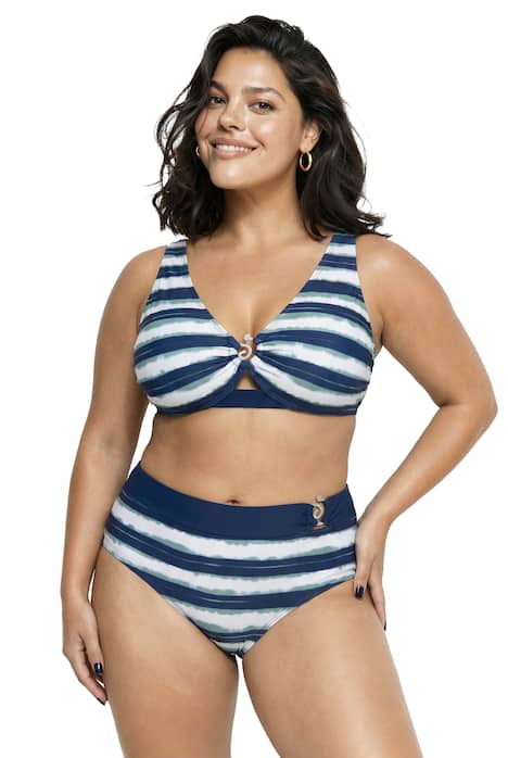 Bikiny, proužky, měkké košíčky, nastavitelná ramínka podprsenky, recyklovaný materiál