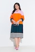 Colorblock Lyocell Midi Dress