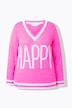Pullover, Straight Fit, HAPPY Schriftzug, Langarm