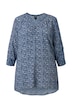 Tunika, vzorovaná, tunikový výstřih, polo rukávy