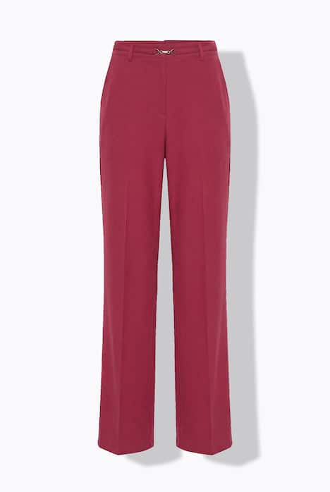 Business-Hose, gerades Bein, Ziergürtel mit Schließe