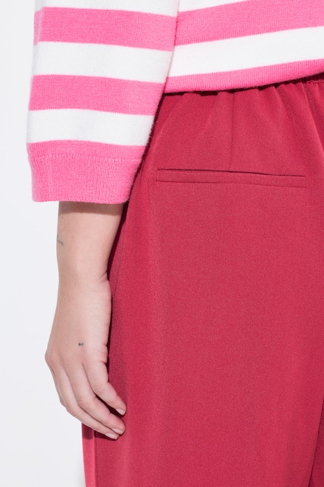 Business-Hose, gerades Bein, Ziergürtel mit Schließe