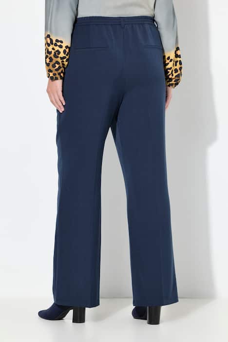 Business-Hose, gerades Bein, Ziergürtel mit Schließe