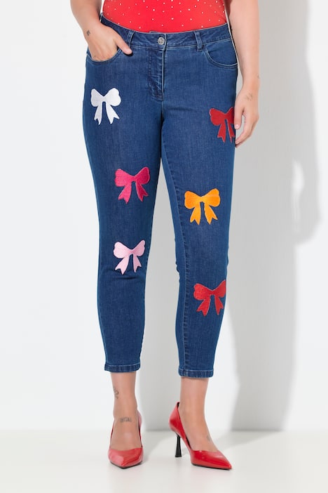 Jeans Pina, Skinny Fit, Sleifen-Applikationen