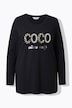 T-Shirt, A-Linie, Coco Perlenstickerei, Langarm