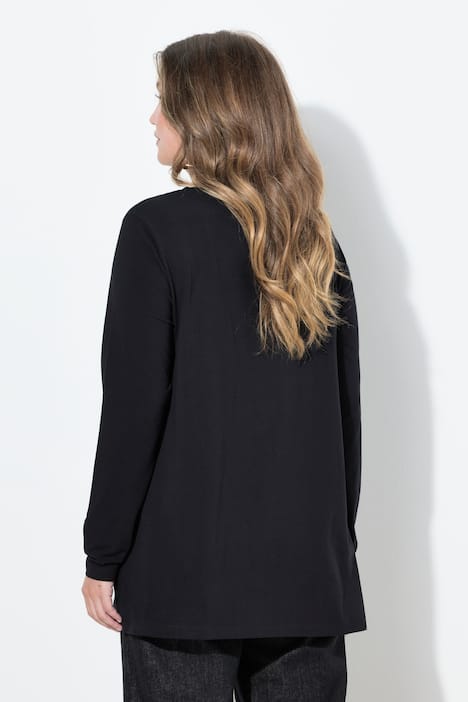 T-Shirt, A-Linie, Coco Perlenstickerei, Langarm