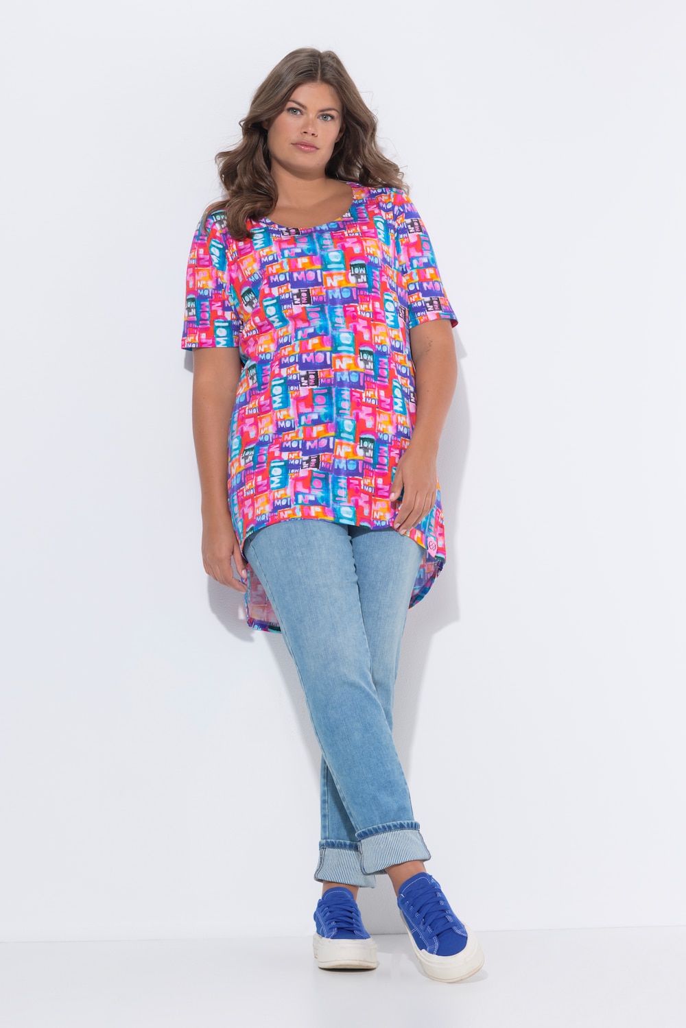 T-shirt, ronde hals, halflange mouwen, OEKO-TEX