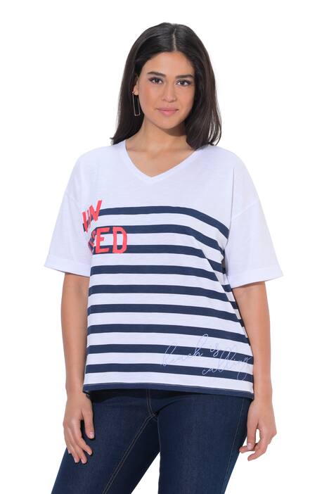 Tričko, Sun Kissed, oversized, V výstřih, polo rukávy