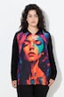 Blouse, rechte pasvorm, XL-gezichtsmotief