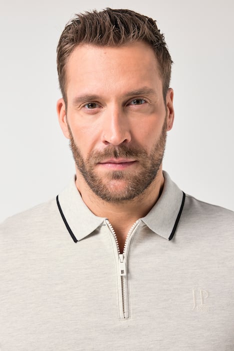 JP1880 Polo-Shirt FLEXNAMIC®, Halbarm, Zipper, Piqué, bis 8 XL