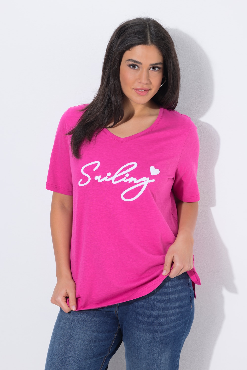 T-Shirt, Sailing, Classic, V-Ausschnitt, Halbarm