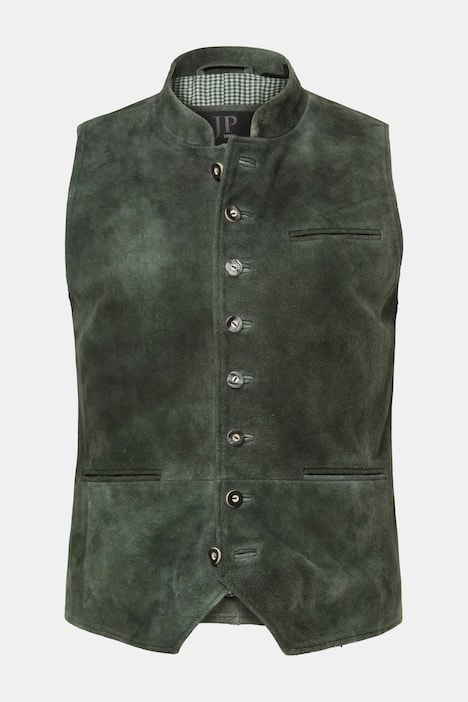JP1880 Leder-Weste, Tracht, Leder, Ziegenveloursleder, bis 72