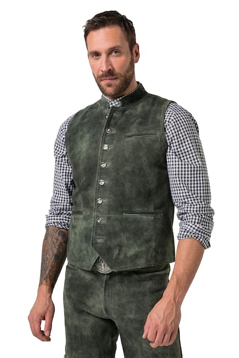 Kožená vesta, kůže, kozí semiš, do velikosti 72