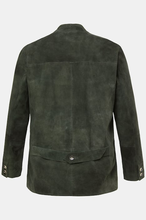 Veste en cuir suédé de chevreau, inspiré du costume traditionnel bavarois - jusqu'au 74