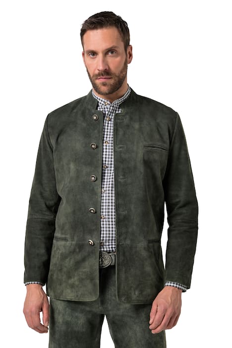 Kožený janker, kozí semiš, do velikosti 72