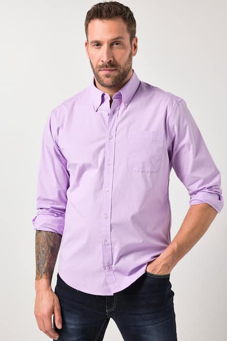 JP1880 Hemd, FLEXNAMIC®, Langarm, Buttondown-Kragen, Modern Fit