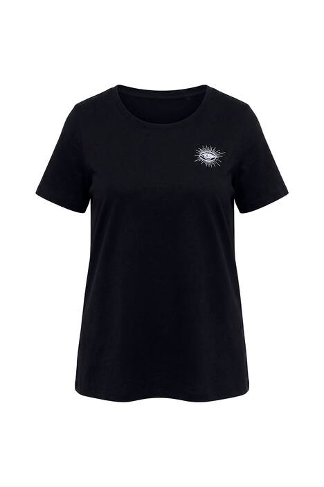 Tričko, pohodlný střih, nápis na zádech