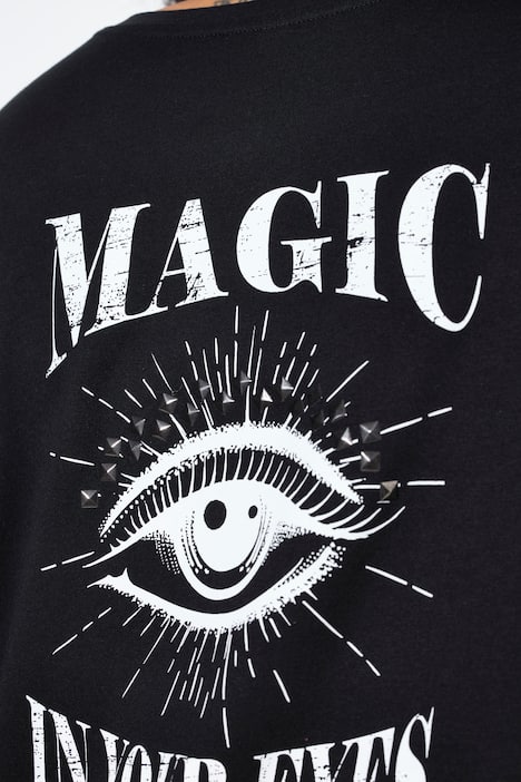 T-shirt, comfortabele pasvorm, groot opschrift op de rug