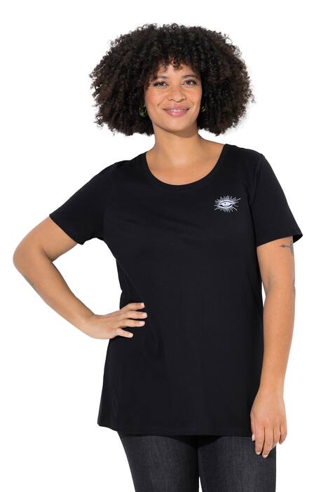 Tričko, pohodlný střih, nápis na zádech